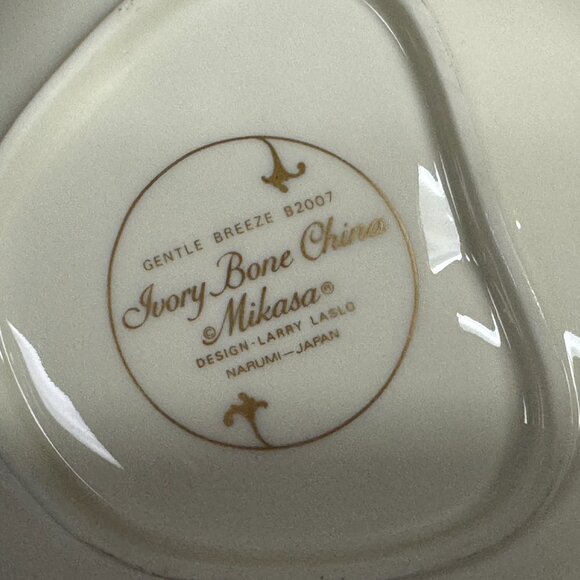 Mikasa Gentle Breeze Ivory Bone China Platter B2007 Japan  Larry Laslo 8" - 1294 - Picture 8 of 14